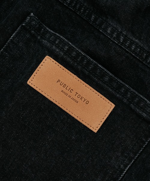 セール】〈セットアップ対応〉PUBLIC DENIM ガゼットテーパードデニム