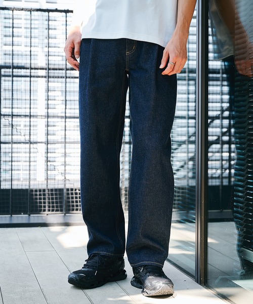 セットアップ対応〉PUBLIC DENIM ガゼットテーパードデニム