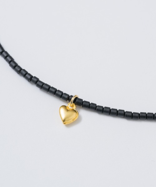 GIUNON(ジウノン)の「mini heart beads necklace / ミニハートビーズネックレス(ネックレス・レディース・シルバー/ゴールド・FREE)」の15枚目の写真