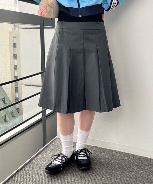 2WAYミディ丈プリーツスカート / 2way midi length pleated skirt