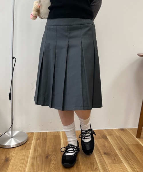 Birthday room（バースデイルーム）の「2WAYミディ丈プリーツスカート / 2way midi length pleated skirt（スカート・レディース・グレー・FREE）」の9枚目の写真