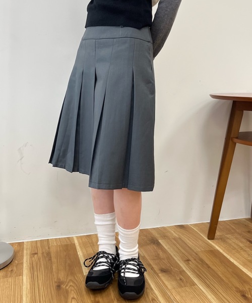 Birthday room（バースデイルーム）の「2WAYミディ丈プリーツスカート / 2way midi length pleated skirt（スカート・レディース・グレー・FREE）」の10枚目の写真