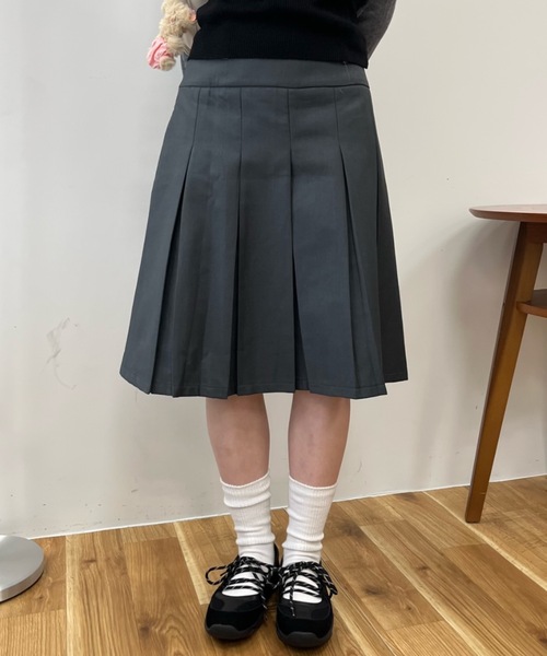 Birthday room（バースデイルーム）の「2WAYミディ丈プリーツスカート / 2way midi length pleated skirt（スカート・レディース・グレー・FREE）」の16枚目の写真