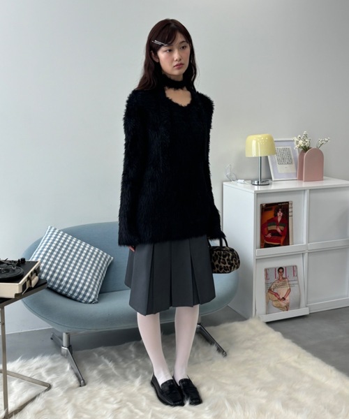Birthday room（バースデイルーム）の「2WAYミディ丈プリーツスカート / 2way midi length pleated skirt（スカート・レディース・グレー・FREE）」の19枚目の写真