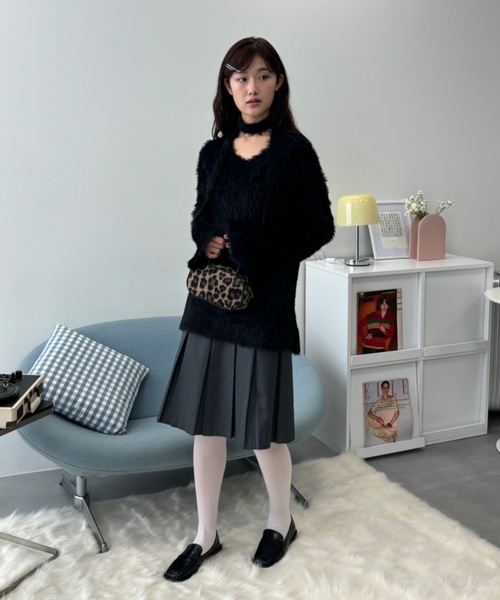 Birthday room（バースデイルーム）の「2WAYミディ丈プリーツスカート / 2way midi length pleated skirt（スカート・レディース・グレー・FREE）」の20枚目の写真