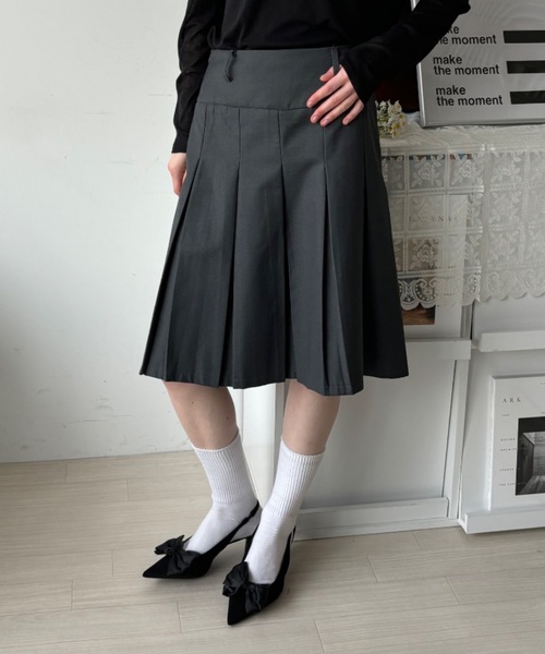 PLATS PLEATS プリーツスカート サイズ2 ダークグレー PLATS PLEATS プリーツスカート サイズ2 ダークグレー Pleats