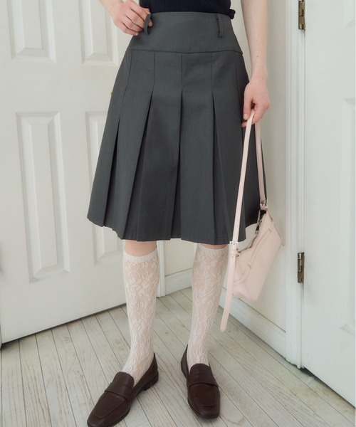 2WAYミディ丈プリーツスカート / 2way midi length pleated