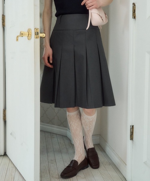 perfume closet 2WAY レースプリーツスカート　Mサイズ Birthday room スカート 2wayロングプリーツスカート / 2way