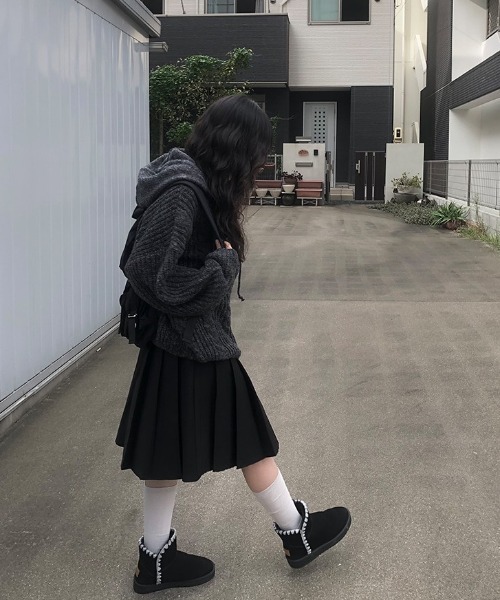 ケーブル編みニットジップパーカー（パーカー）｜anyonemore（エニワンモア）