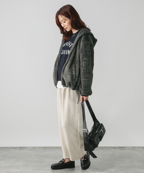 【セール】フェイクファーパーカーブルゾン/115442（ブルゾン）｜GLOBAL WORK（グローバルワーク）