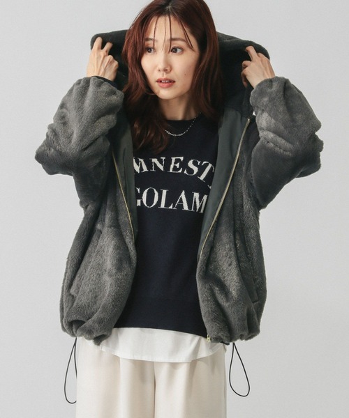 【セール】フェイクファーパーカーブルゾン/115442（ブルゾン）｜GLOBAL WORK（グローバルワーク）