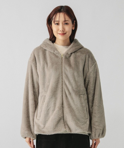 【セール】フェイクファーパーカーブルゾン/115442（ブルゾン）｜GLOBAL WORK（グローバルワーク）