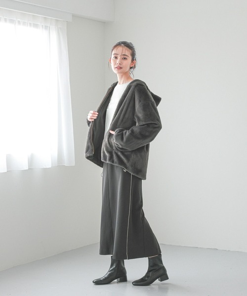 【セール】フェイクファーパーカーブルゾン/115442（ブルゾン）｜GLOBAL WORK（グローバルワーク）