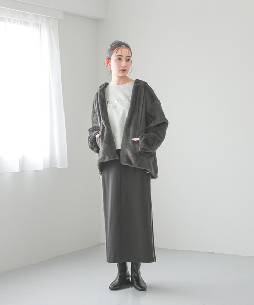 【セール】フェイクファーパーカーブルゾン/115442（ブルゾン）｜GLOBAL WORK（グローバルワーク）