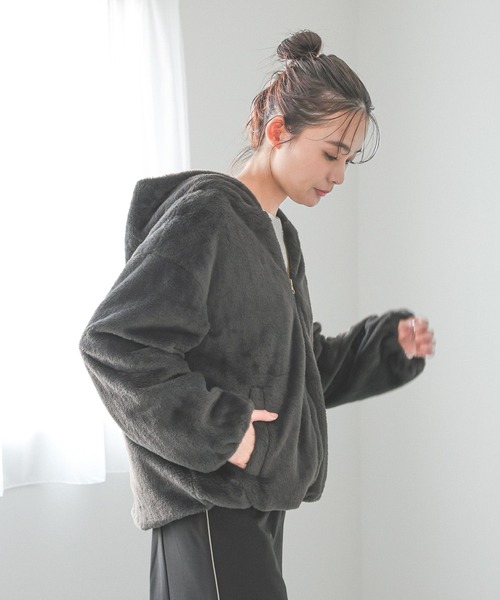 【セール】フェイクファーパーカーブルゾン/115442（ブルゾン）｜GLOBAL WORK（グローバルワーク）