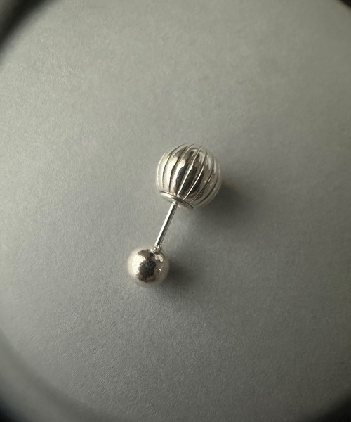 Byweekend☆[silver925] 14mm ball touch earring ピアス シルバー ベーシック ワンタッチ リング ピアス / SILVER BASIC