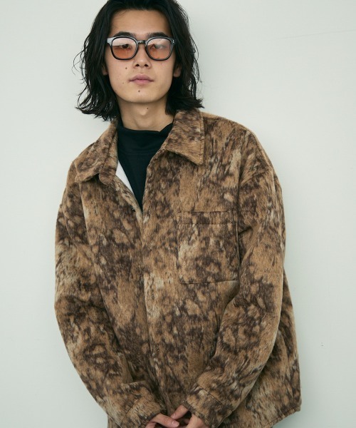 【在庫僅少】 Shoowtime（ショウタイム）の「leopard pattern shirt jacket ジャケット・アウター