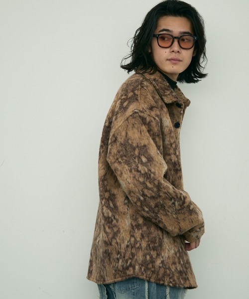 Shoowtime(ショウタイム)の「leopard pattern shirt jacket / レオパードパターンシャツジャケット(その他アウター・メンズ・ブラウン/ブラック・MEDIUM/X-LARGE/LARGE)」の7枚目の写真