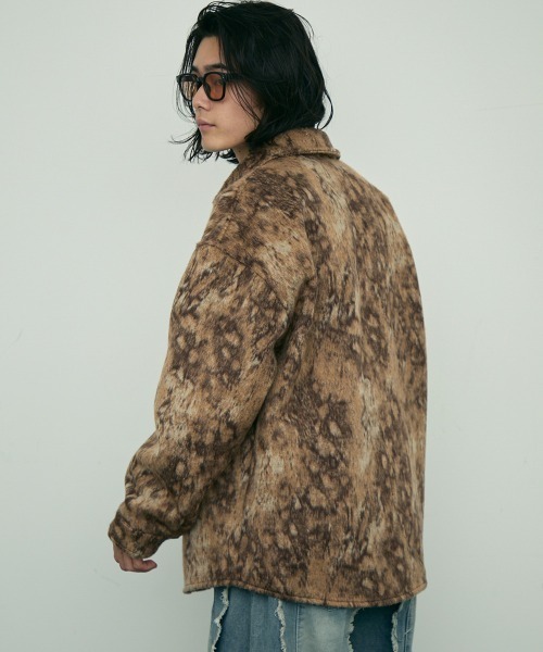 Shoowtime(ショウタイム)の「leopard pattern shirt jacket / レオパードパターンシャツジャケット(その他アウター・メンズ・ブラウン/ブラック・MEDIUM/X-LARGE/LARGE)」の8枚目の写真