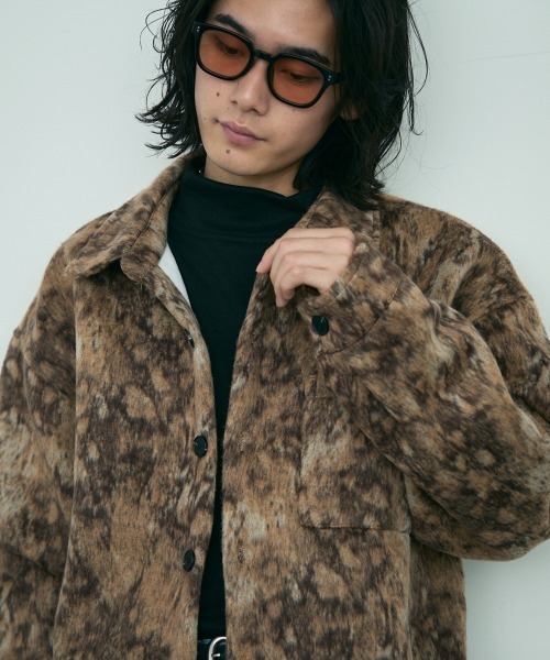 Shoowtime(ショウタイム)の「leopard pattern shirt jacket / レオパードパターンシャツジャケット(その他アウター・メンズ・ブラウン/ブラック・MEDIUM/X-LARGE/LARGE)」の10枚目の写真