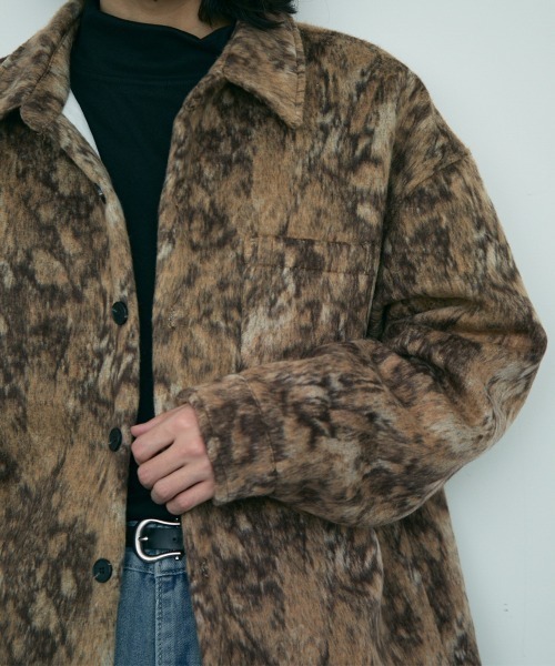 Shoowtime(ショウタイム)の「leopard pattern shirt jacket / レオパードパターンシャツジャケット(その他アウター・メンズ・ブラウン/ブラック・MEDIUM/X-LARGE/LARGE)」の11枚目の写真