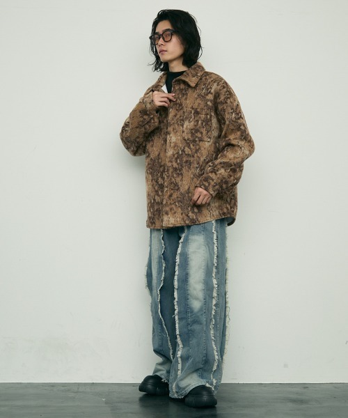 Shoowtime（ショウタイム）の「leopard pattern shirt jacket