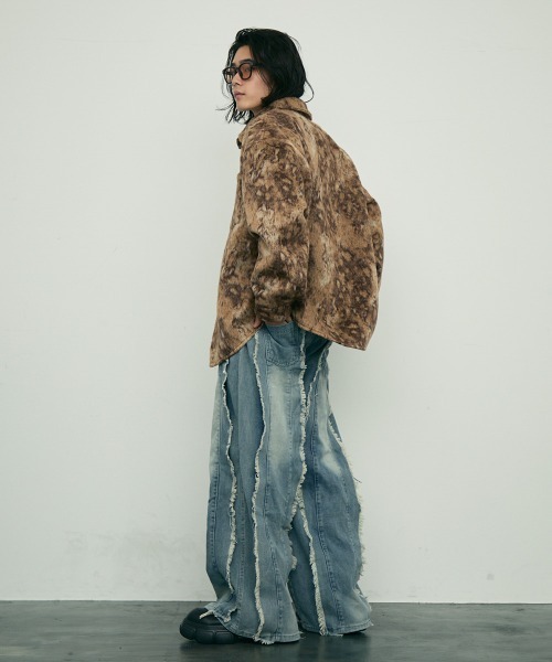 Shoowtime(ショウタイム)の「leopard pattern shirt jacket / レオパードパターンシャツジャケット(その他アウター・メンズ・ブラウン/ブラック・MEDIUM/X-LARGE/LARGE)」の15枚目の写真