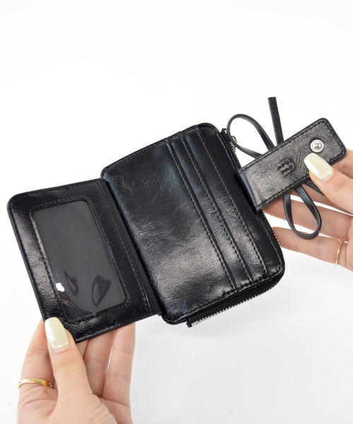 ALTROSE（アルトローズ）の「リボン パスケース ミニ財布 ミニウォレット フラグメントケース ルリリ（カードケース・レディース・ブラック/アイボリー/シルバー/レッド・FREE）」の22枚目の写真