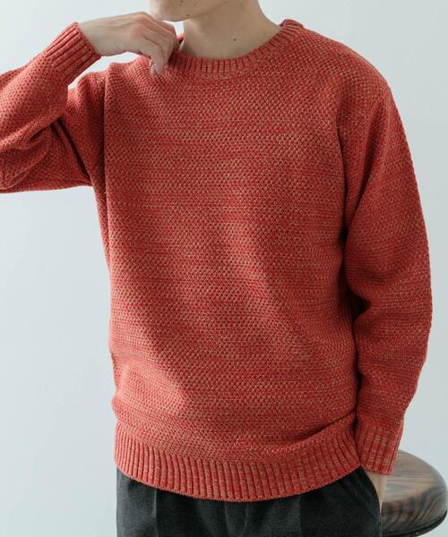 ITEMS URBANRESEARCH（アイテムズ アーバンリサーチ）の「マシンウォッシャブル クルーネックカノコニット（ニット/セーター・メンズ・グレー系その他/ブルー/オレンジ系その他/ブラウン・MEDIUM/LARGE）」の13枚目の写真