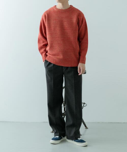 ITEMS URBANRESEARCH（アイテムズ アーバンリサーチ）の「マシンウォッシャブル クルーネックカノコニット（ニット/セーター・メンズ・グレー系その他/ブルー/オレンジ系その他/ブラウン・MEDIUM/LARGE）」の15枚目の写真