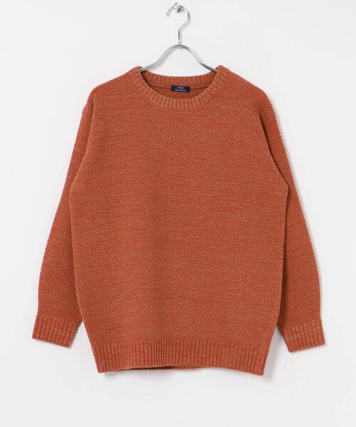 ITEMS URBANRESEARCH（アイテムズ アーバンリサーチ）の「マシンウォッシャブル クルーネックカノコニット（ニット/セーター・メンズ・グレー系その他/ブルー/オレンジ系その他/ブラウン・MEDIUM/LARGE）」の17枚目の写真