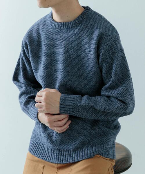 ITEMS URBANRESEARCH（アイテムズ アーバンリサーチ）の「マシンウォッシャブル クルーネックカノコニット（ニット/セーター・メンズ・グレー系その他/ブルー/オレンジ系その他/ブラウン・MEDIUM/LARGE）」の19枚目の写真