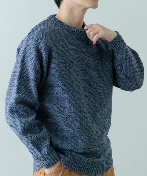 ITEMS URBANRESEARCH（アイテムズ アーバンリサーチ）の「マシンウォッシャブル クルーネックカノコニット（ニット/セーター・メンズ・グレー系その他/ブルー/オレンジ系その他/ブラウン・MEDIUM/LARGE）」の20枚目の写真