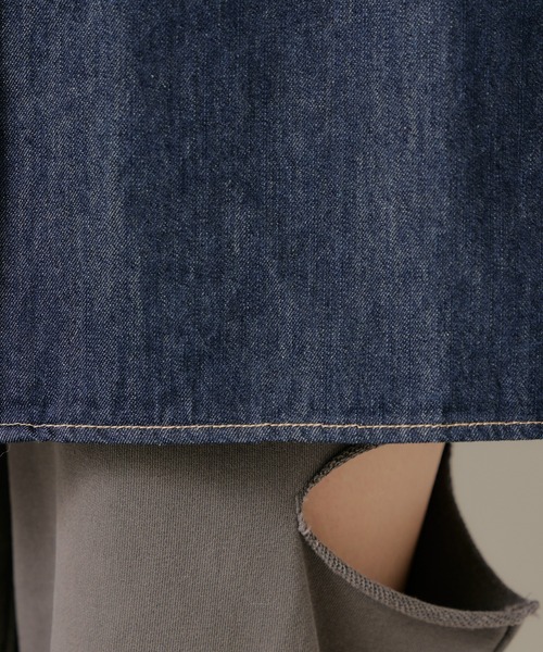 RAY CASSIN（レイカズン）の「デニムタイチュニック（シャツ/ブラウス・レディース・ブルー/ネイビー・FREE）」の21枚目の写真