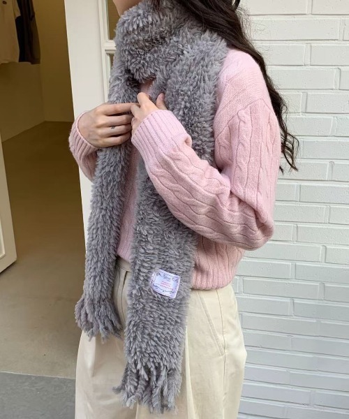 Vipoa(ヴィポア)の「eco fur muffler(マフラー・レディース・グレー/ブラック/レッド/ピンク/ホワイト・FREE)」の13枚目の写真