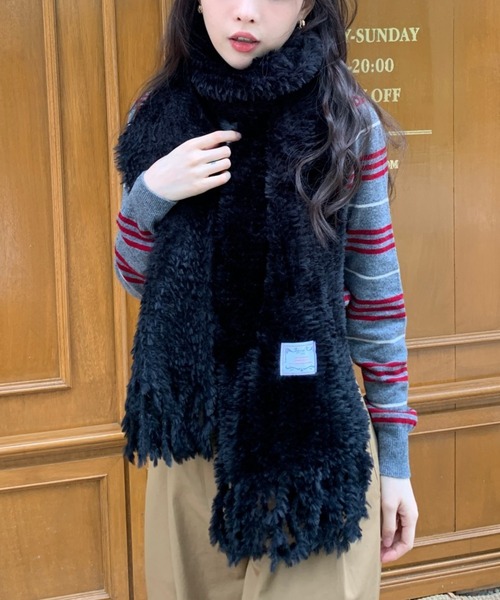 Vipoa(ヴィポア)の「eco fur muffler(マフラー・レディース・グレー/ブラック/レッド/ピンク/ホワイト・FREE)」の20枚目の写真