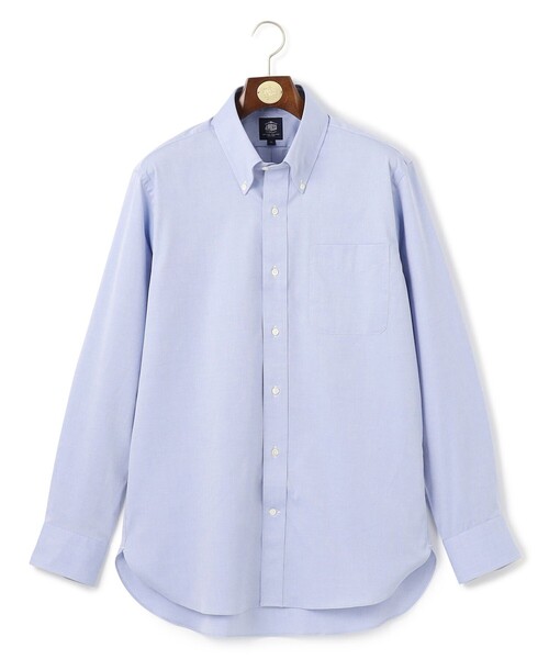 J.PRESS（ジェイプレス）の「【KING SIZE】【PREMIUM PLEATS / 形態安定】ピンオックス ドレスシャツ / B.D.（シャツ/ブラウス・メンズ・ダルブルー系/ホワイト系・5L/4L/3L/2L）」の3枚目の写真