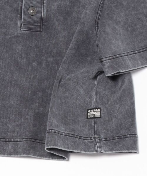 G-STAR（ジースター）の「Overdyed Polo Sweater/オーバーダイショートスリーブポロスウェット（ポロシャツ・レディース・ブラック系その他/ブルー系その他・SMALL/X-SMALL/MEDIUM）」の9枚目の写真