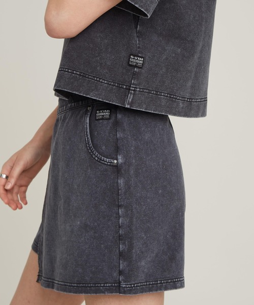 G-STAR（ジースター）の「Overdyed Polo Sweater/オーバーダイショートスリーブポロスウェット（ポロシャツ・レディース・ブラック系その他/ブルー系その他・SMALL/X-SMALL/MEDIUM）」の8枚目の写真