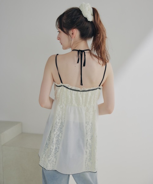 ECREL(エクレール)の「レースホルターキャミチュニック(キャミソール・レディース・アイボリー・FREE)」の20枚目の写真