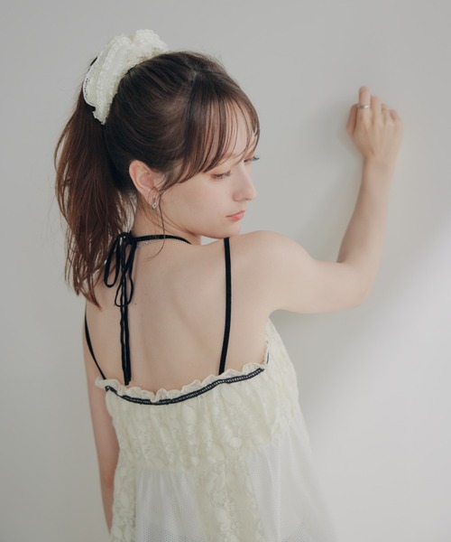 ECREL(エクレール)の「レースホルターキャミチュニック(キャミソール・レディース・アイボリー・FREE)」の16枚目の写真