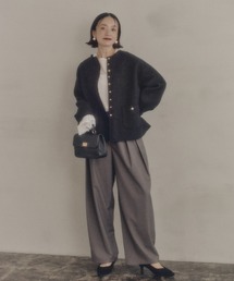 PUAL CE CIN | 【セットアップ対応】TRツータックスラックスパンツ(スラックス)