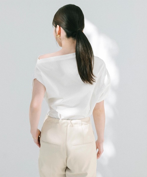 Norma Kamali トップス カットソー ワンショルダー ドレープ Amazon | Norma Kamali レディース ワンスリーブ ドロップ