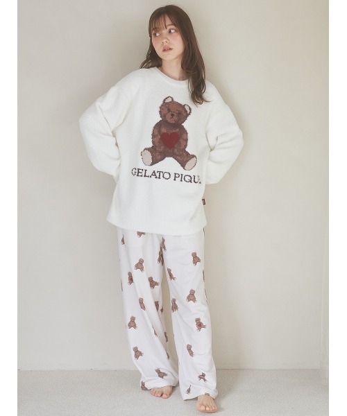 gelato pique（ジェラートピケ）の「インレイハートベア柄ロング