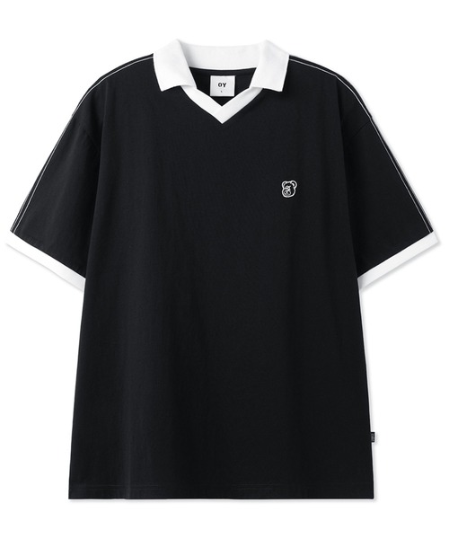 tシャツ 「OY/オーワイ」 STITCHED COLLAR TEE/ステッチカラー半袖Tシャツ レディース メンズ OY/オーワイ』 STITCHED COLLAR TEE/ステッチカラー半袖Tシャツ