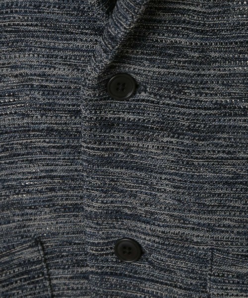 MEN'S BIGI(メンズビギ)の「3色撚りニットジャケット(テーラードジャケット・メンズ・ネイビー/グリーン・02/03/04)」の10枚目の写真