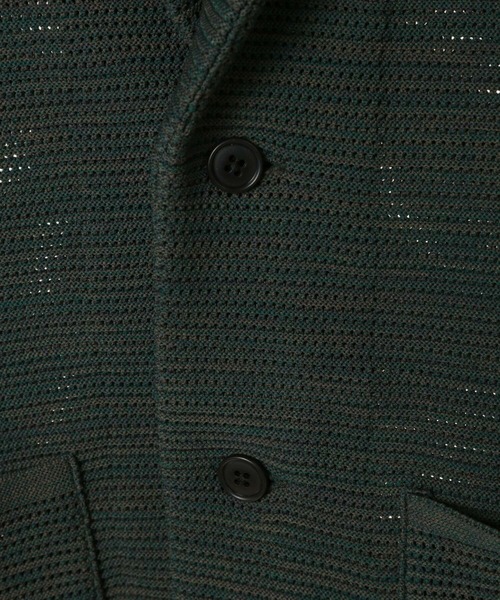MEN'S BIGI(メンズビギ)の「3色撚りニットジャケット(テーラードジャケット・メンズ・ネイビー/グリーン・02/03/04)」の11枚目の写真