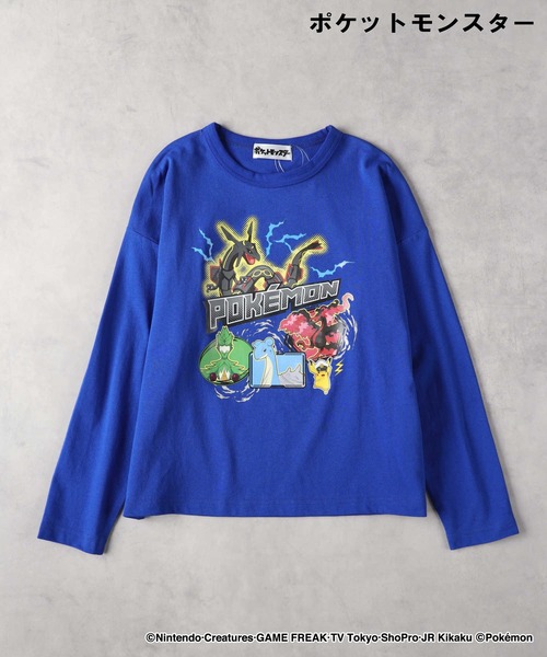 Right-on(ライトオン)の「【POKEMON】長袖Tシャツ(Tシャツ/カットソー・キッズ・ブルー/ホワイト/グレー/ブラック・110/120/130/140/150)」の6枚目の写真