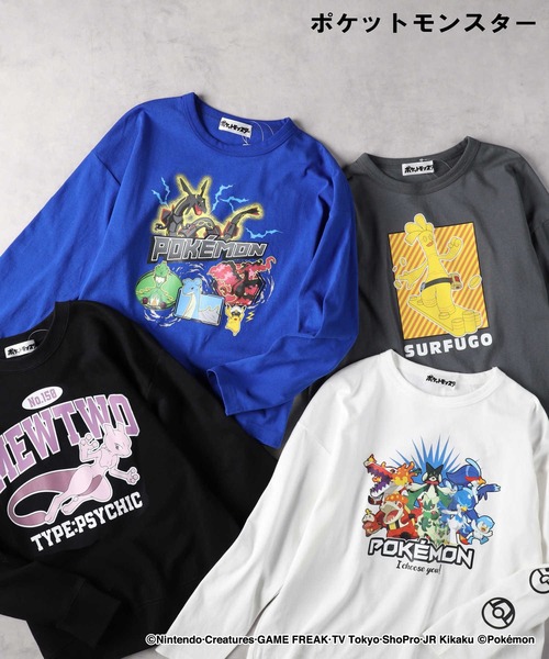 Right-on(ライトオン)の「【POKEMON】長袖Tシャツ(Tシャツ/カットソー・キッズ・ブルー/ホワイト/グレー/ブラック・110/120/130/140/150)」の9枚目の写真