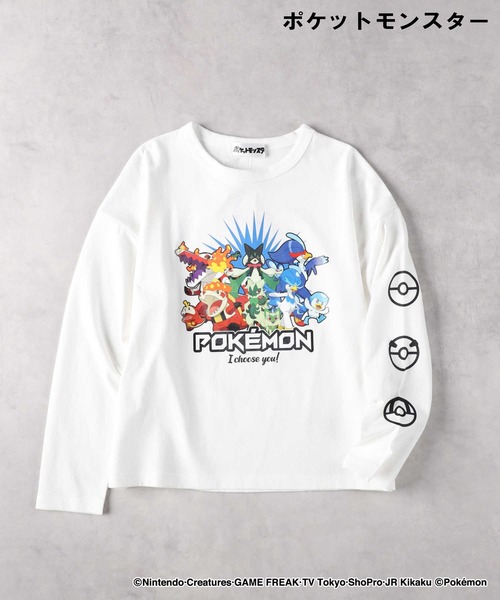 Right-on(ライトオン)の「【POKEMON】長袖Tシャツ(Tシャツ/カットソー・キッズ・ブルー/ホワイト/グレー/ブラック・110/120/130/140/150)」の10枚目の写真